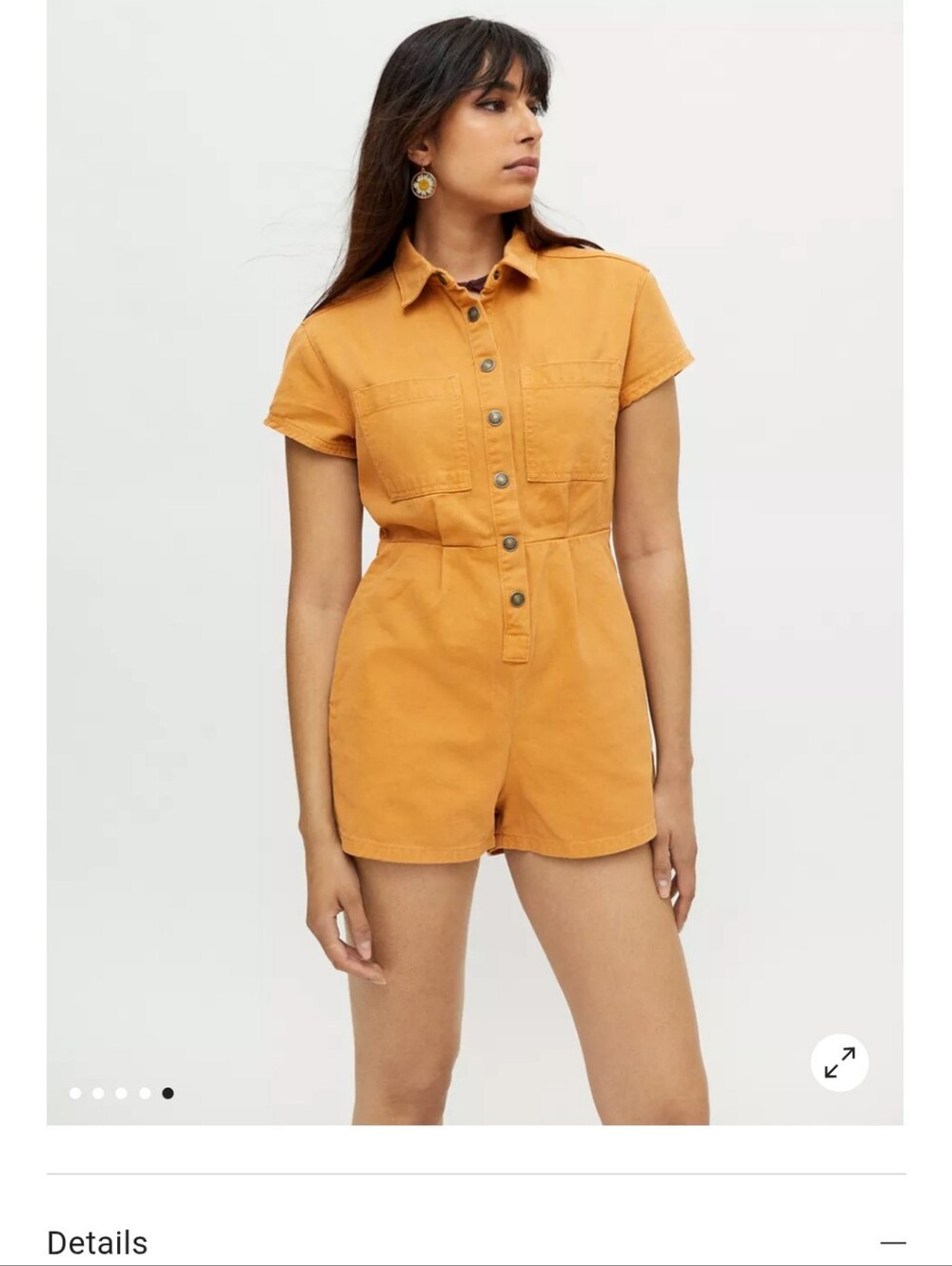 Urban Outfitters Light Pink Utility Romper